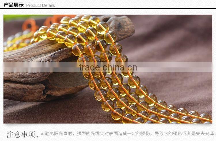 4mm 6mm 10mm 12mm 14mm synthetic yellow cheap AAAAA grade wholesale gemstones citrine