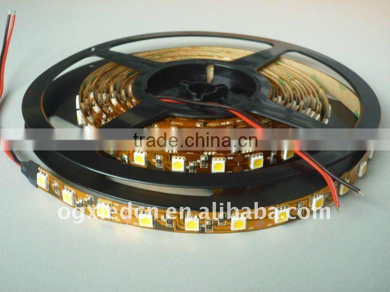DC12V 5M/reel SMD 5050 White PBC flexible led strips