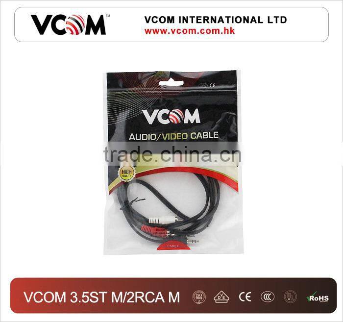 2015 Top Selling 3.5mm Jack AV Cable to 2 RCA Cable