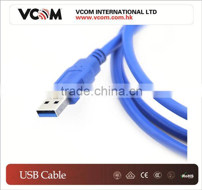 VCOM High Speed Transparent Blue USB Cables 3.0 AM/AF USB Extension Cable