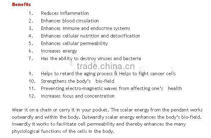 quantum science pendant price , best factory price for quantum price