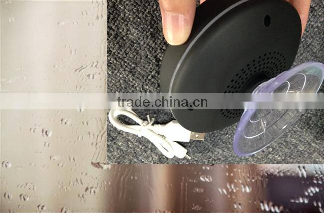 Music mini bluetooth speaker, subwoofer speaker with 5W Speaker/Suction Cup/Mic/Hands-Free Speakerphone