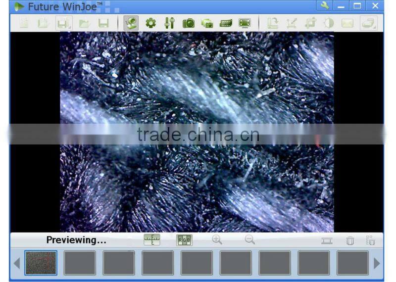 Patent MDA1300R portable USB digital microscope with reticle measurement function for textile quality control