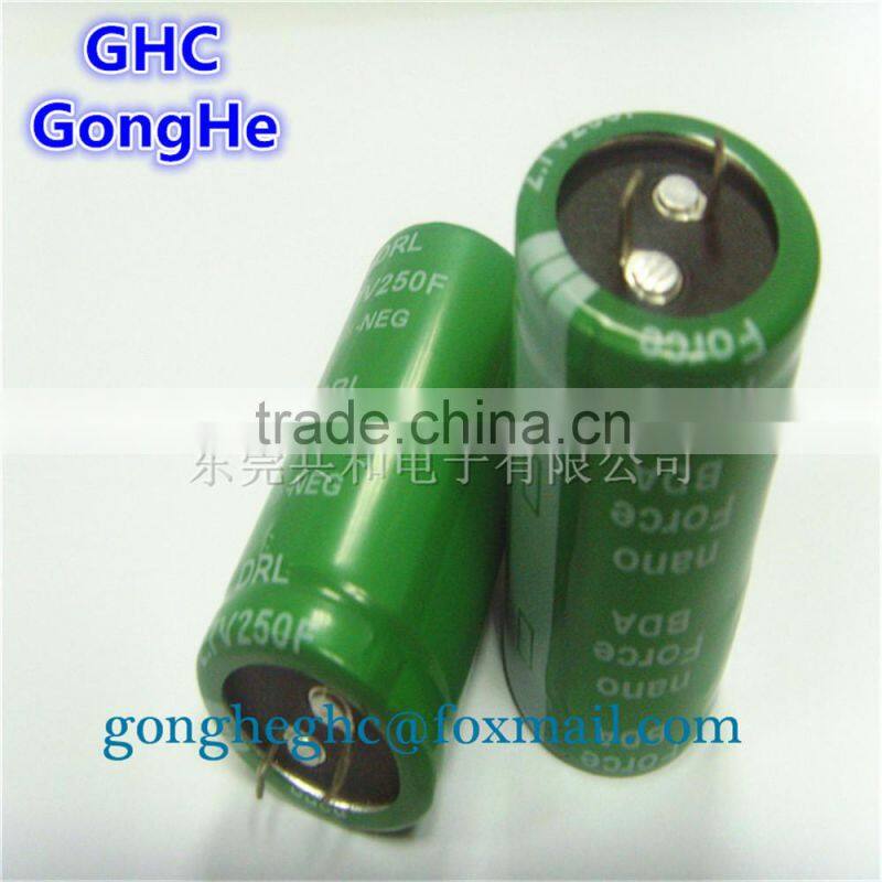 super fast capacitor low esr 2.7v 250f