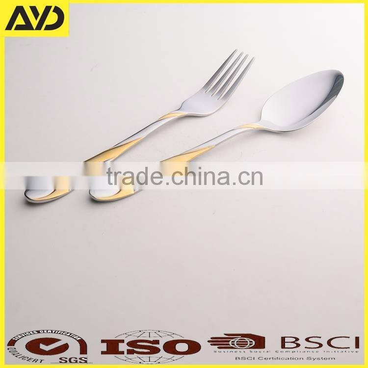 24PCS Stainless Steel Cutlery Set Knives Fork Spoon Teaspoon Dinnerware