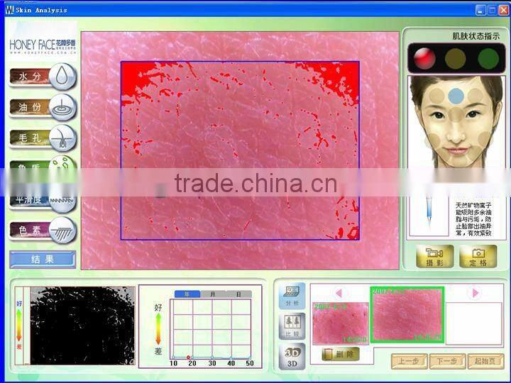Touch screen auto facial skin scanner analyzer 2013 new beauty machine BD-P006