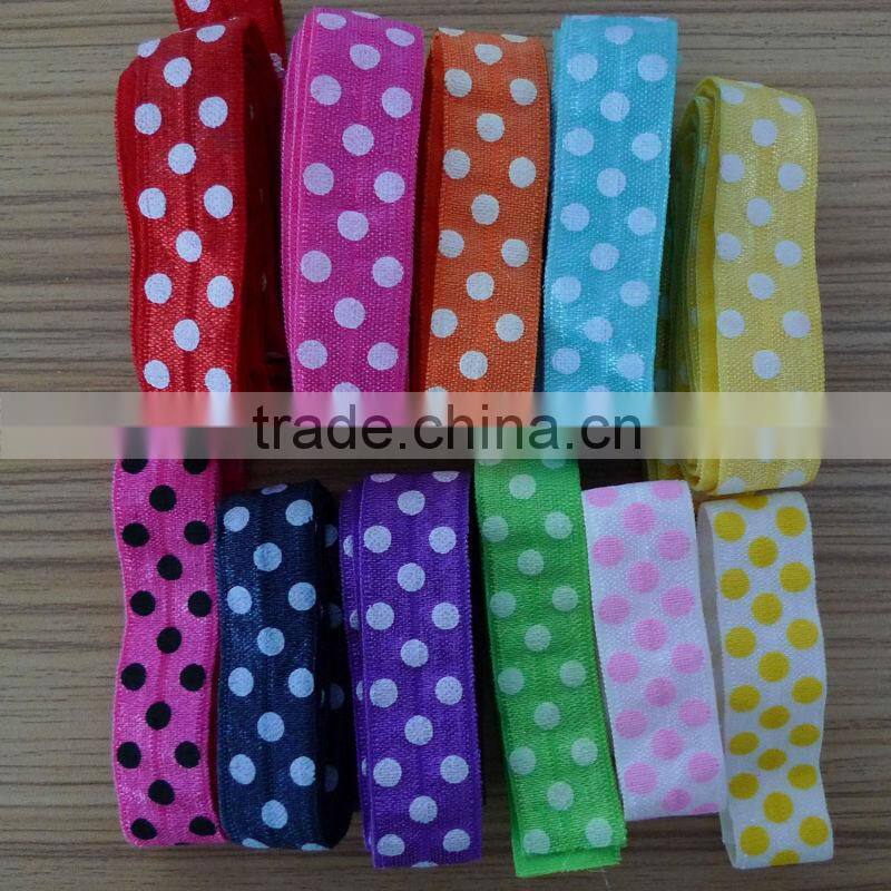 popular flower headband for kids lace accessories baby foldover elastic headband