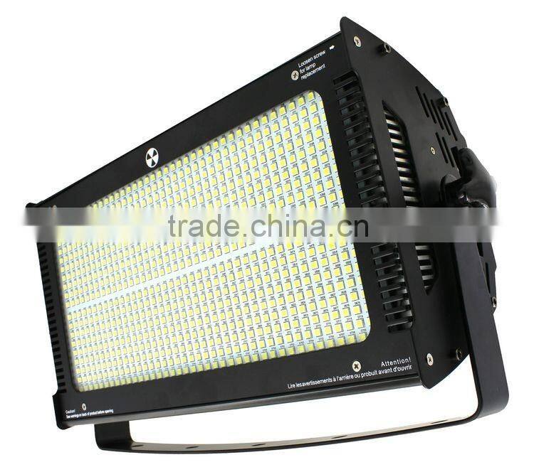 800*1.2W 1000Watt Full Brightness 3-pin + 5-pin 6CH DMX Dimmer Professional Stage Disco DJ Party 1000W White LED Strobe Light