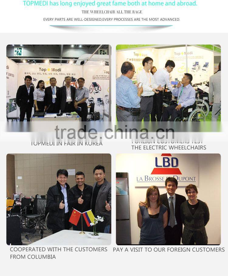 China supplier topmedi hot sales reclining wheelchair for cerebral palsy children