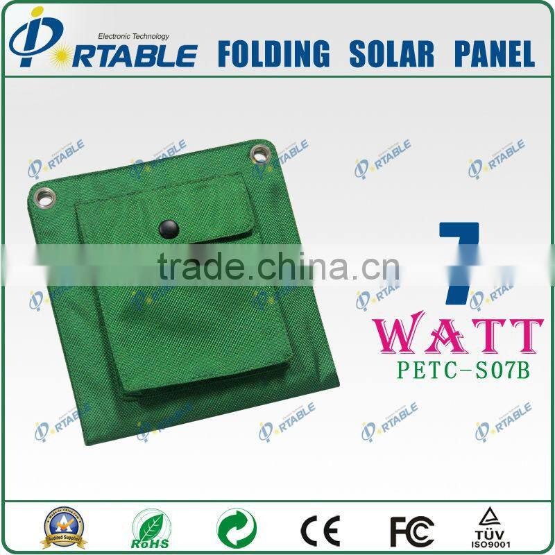 7W Folding Solar Panel solar charger for GPS