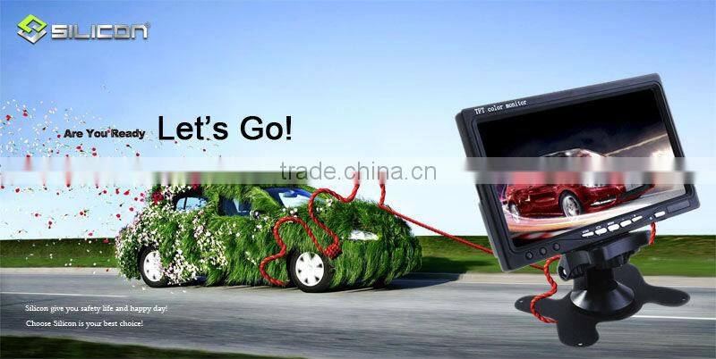 3-way video input 7 " inch car video monitors/car tft lcd monitor