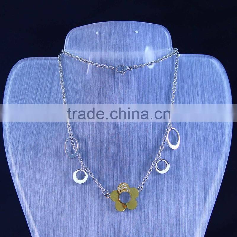 Newest desig Fashion Unisex Jewelry Popular 18K gold colour Pendant Necklace