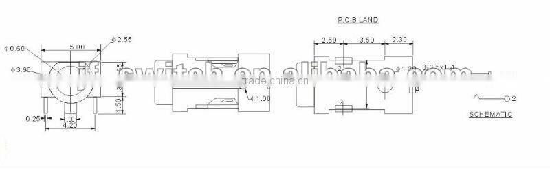 5.5mm dc power jack DC-017-H