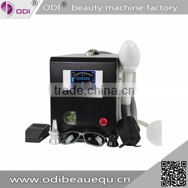 2015 OD-LS450 Multifunction Beauty Machine tattoo removal portable nd yag q switch mini laser nevus removal machine