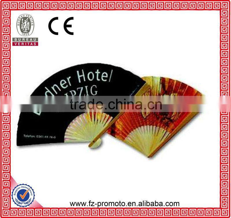 custom printed summer promotion fashion folding fans