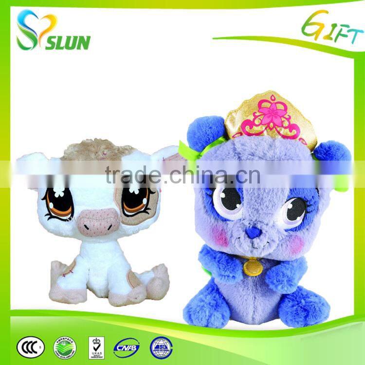 Factory Supply wholesale Chewable Food-safe plush cube pets toy