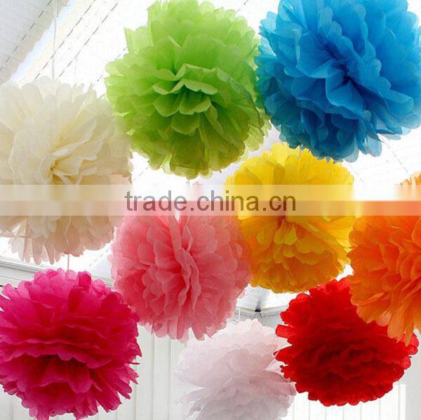 Fashion tissue paper pom poms flower balls
