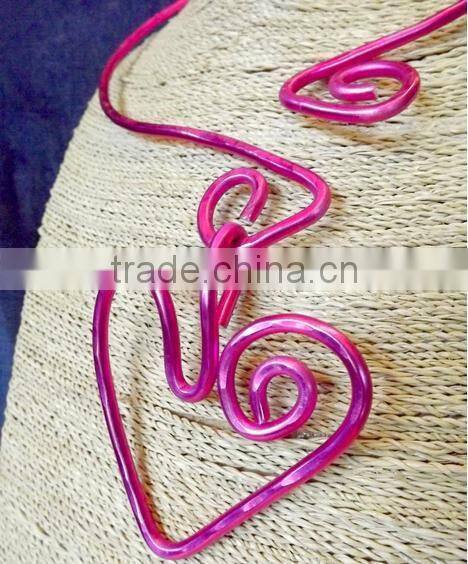 colored aluminum wire jewelry for Festival decorative