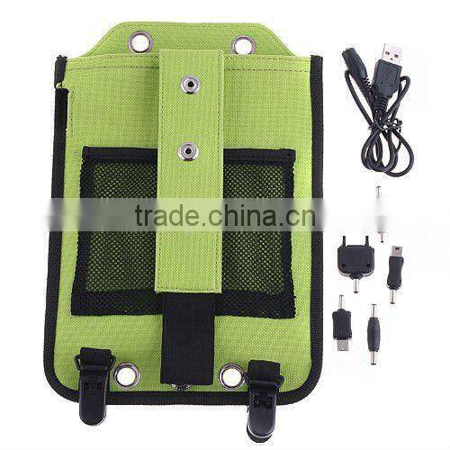 2.4W Universal Solar Charger for Cell Phone GPS MP3 MP4