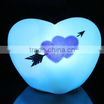 MINI Multicolor Changing Heart Shape LED Light Lamp
