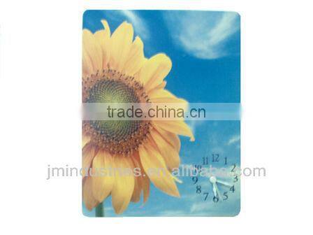 Home Decorative Wooden Sunflower Themed Wall Clock