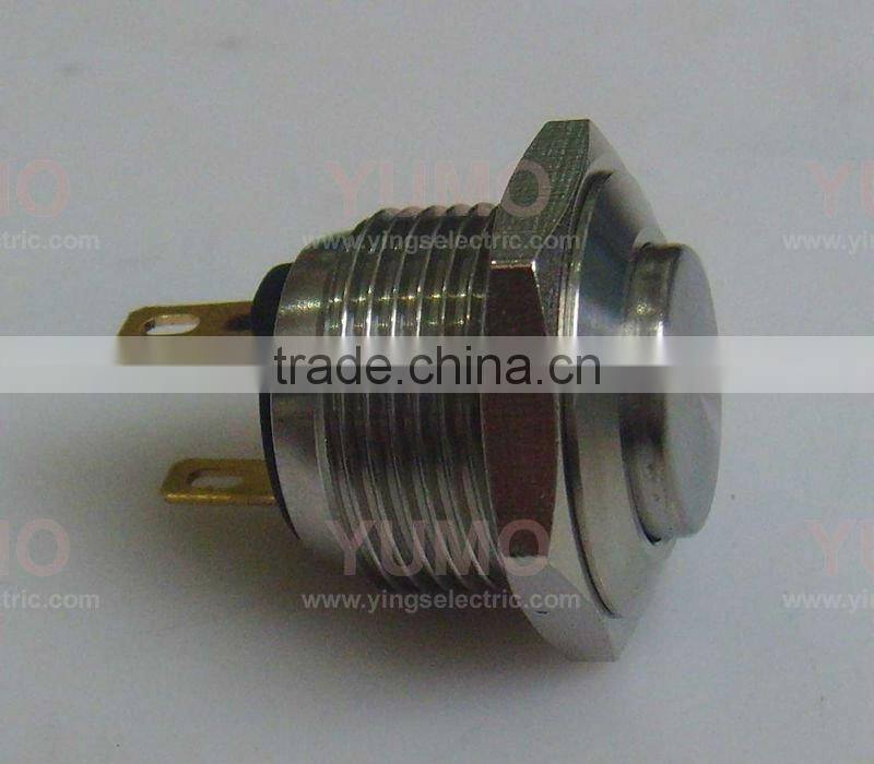 Metal push button switch high round ring illuminated Pushbutton JS16H-10-J