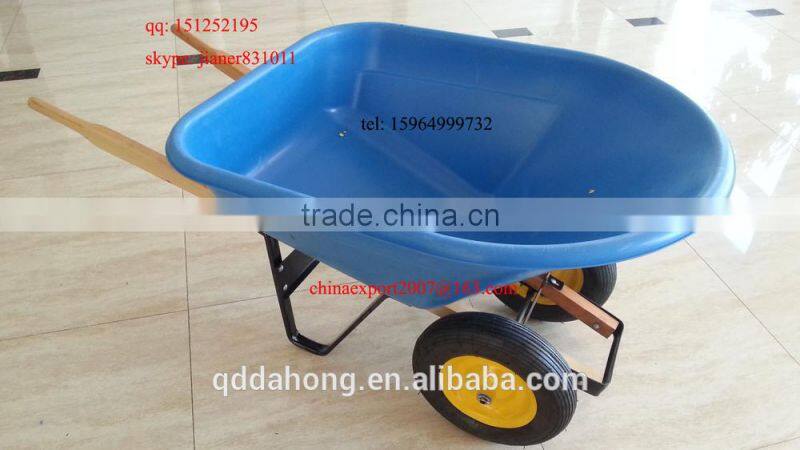 Heavy Duty Construction Plastic Wheelbarrow WH8802