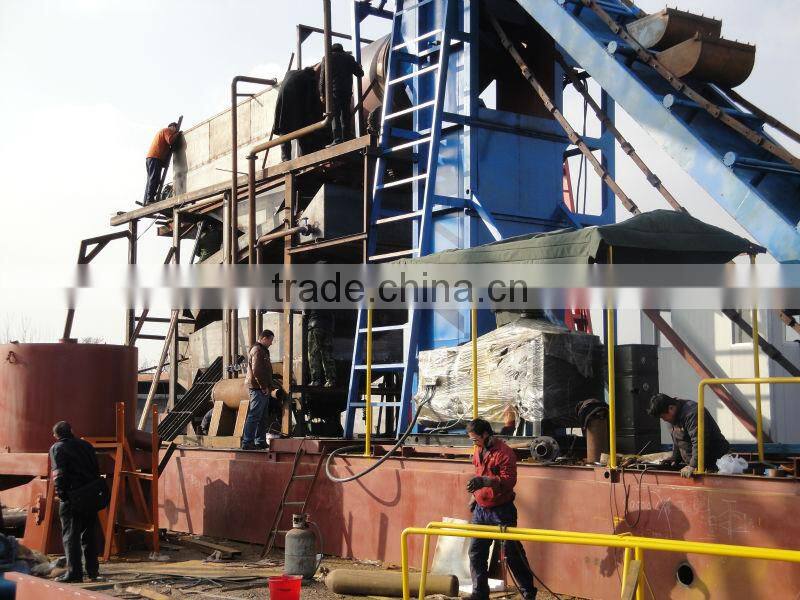 YLC-100 bucket chain gold dredger for mining gold