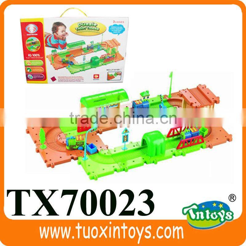 Electric light toy train rail