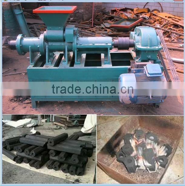 500kgs/h screw extruding charcoal stick making press