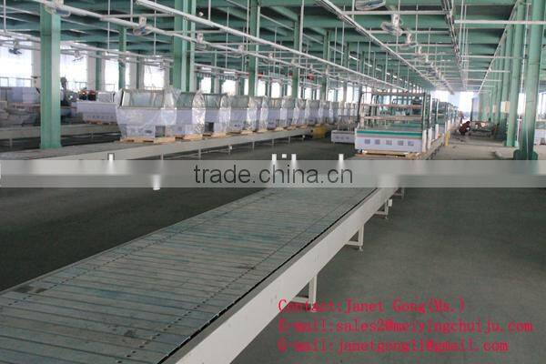 Supermarket top glass upright freezer showcase