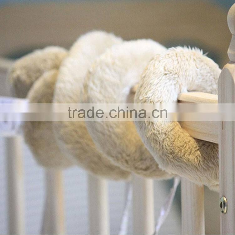 Best Christmas gift soft baby crib bed cot hanging plush musical rattle toy