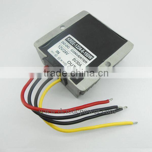 12V24V turn 5V30A 150W car power DC-DC converter power supply LED car display