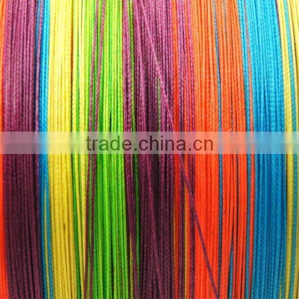 High quality 5 color 4 braided PE fishing line With great sensitivity