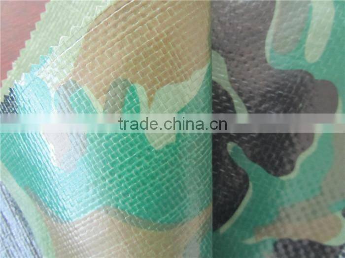 Camo color PE tarpaulin for tent or other use, rainproof came pe tarpulin