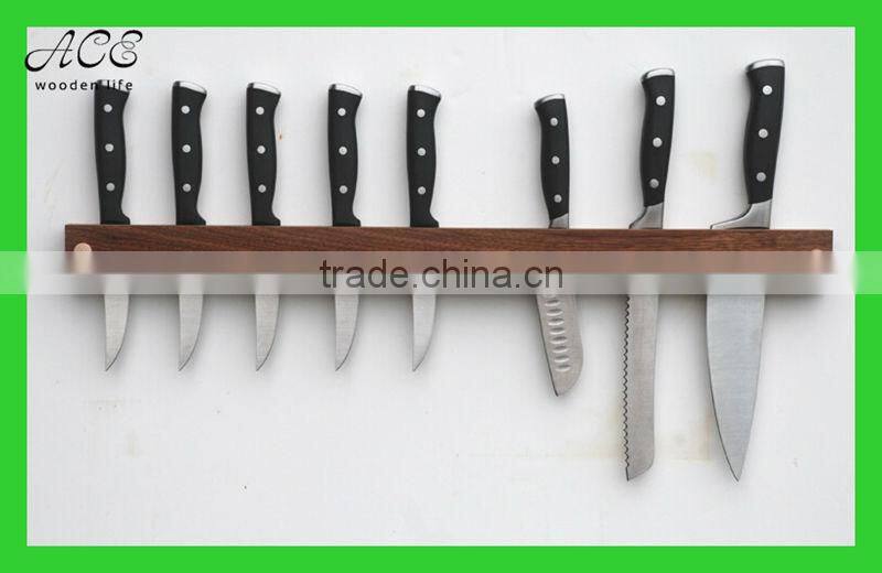 Custom wooden knife rack