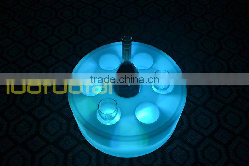 2015 New design Wine Glass Holder Tray Bar Serving Tray Led Bar Tray LTT-WB08D