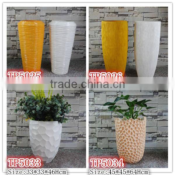 Honeycomb Surface Modern Decorative Fibreglass Planter