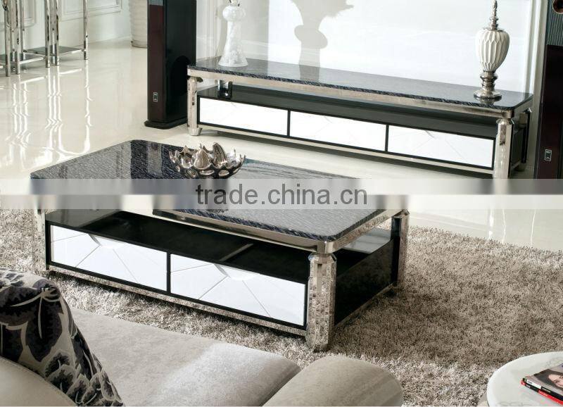 C350 New design marble coffee table cheap wholesale furniture for sale