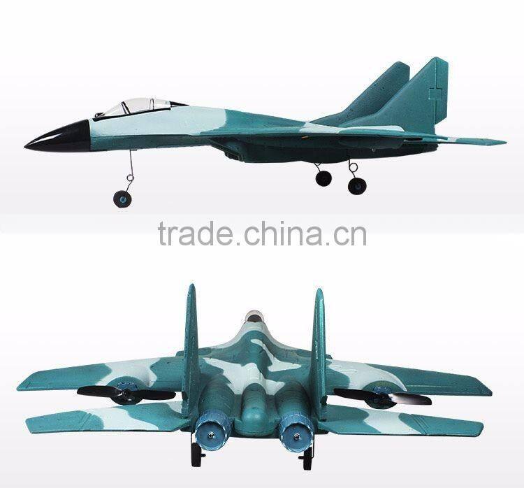 SU27/QJ15 Model Airplane, 2.4G Radio Control Toy Fighter, RC Stunt Flying Aircraft With LED Flashing Tape