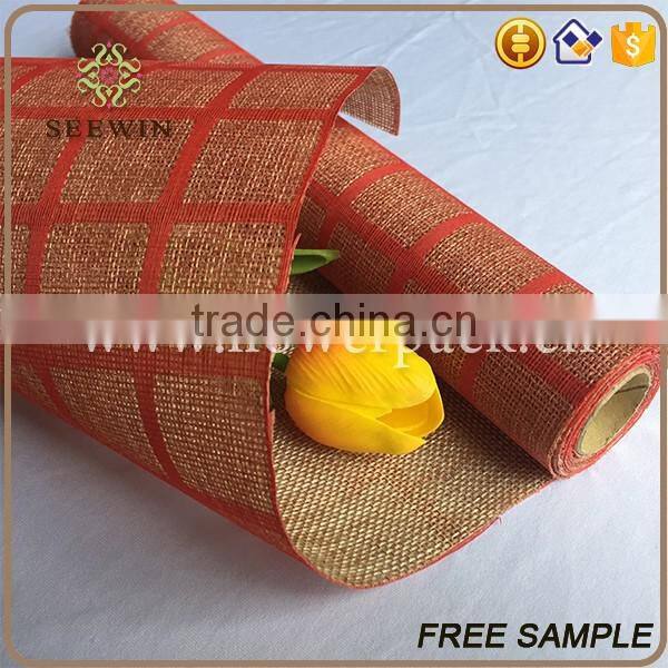 Awards Banquet table runner Moisture-Absorbent recycle jute fabric