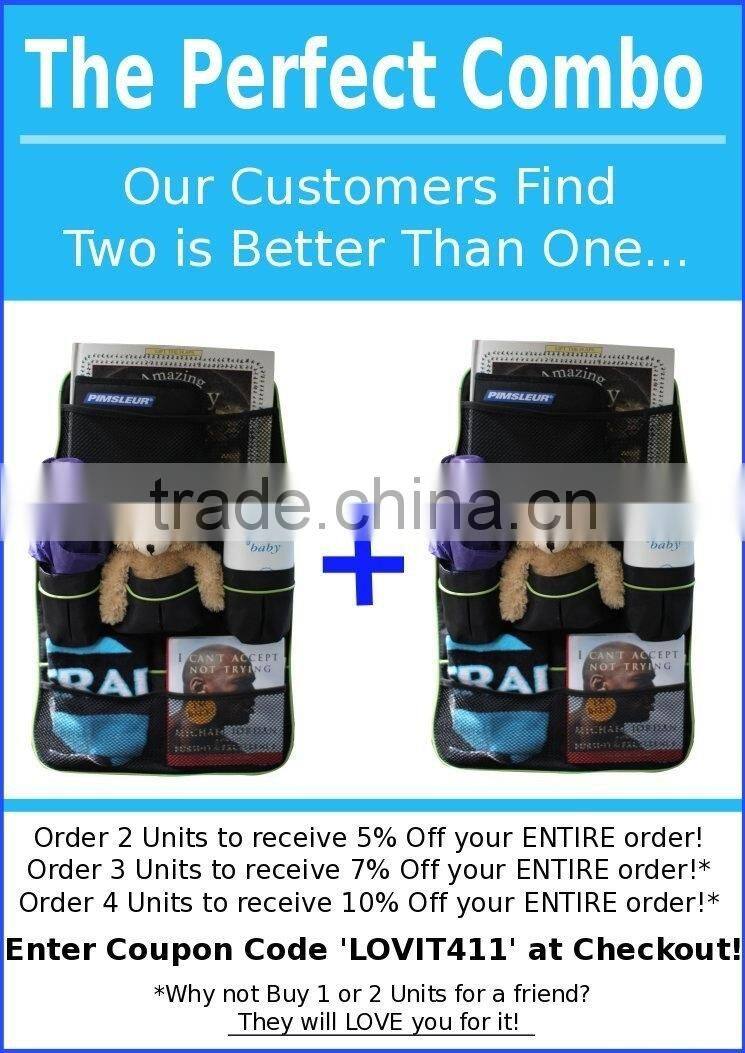 Car Back of Seat Organizer for Backseat Car Storage