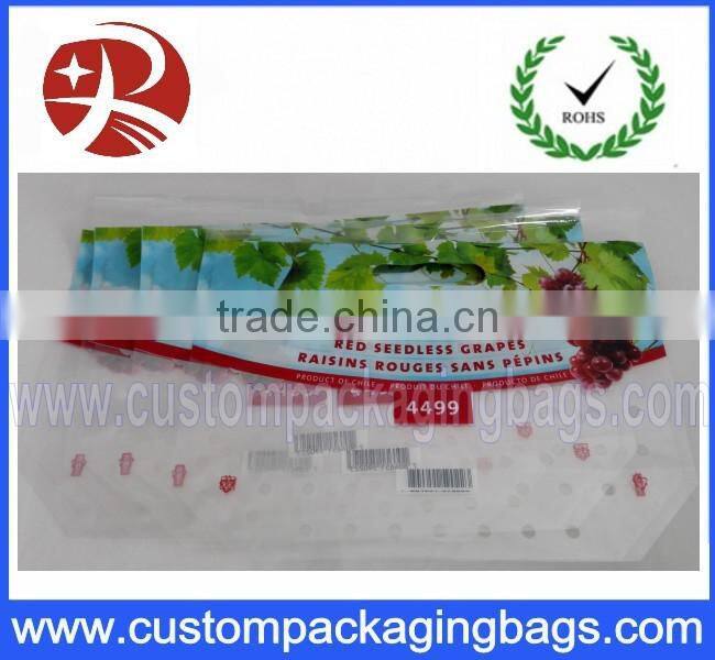 Co-extruded Slider Pouch Standing Pouch Grapes Zipper Laminated Bunch Bag