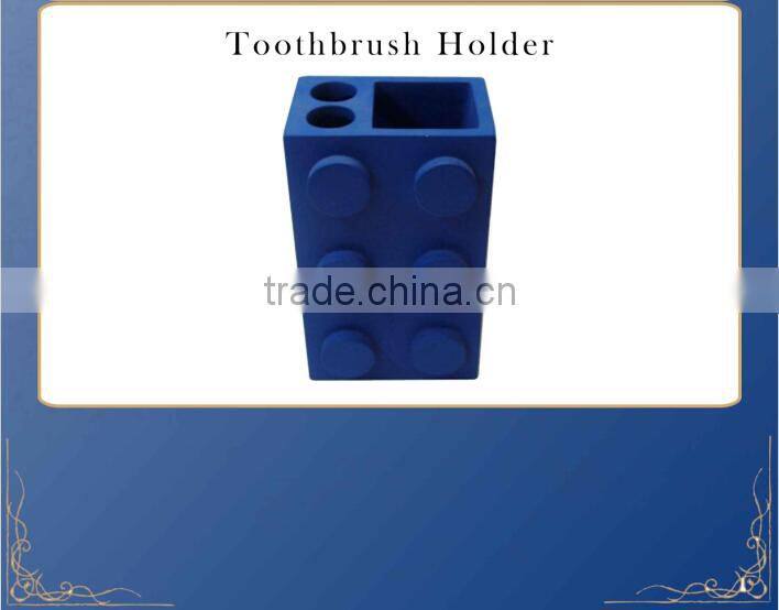 EA0812 blue resin wholesale bathroom accessory set