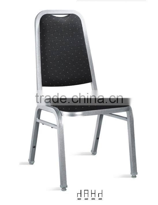 hotsale hotel used silver steel banquet chairs in steel tube 25x25x1.2mm LQ-A912