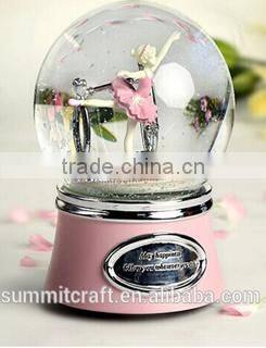 Italy souvenirs snowflake ball with golden rose snow globes souvenir