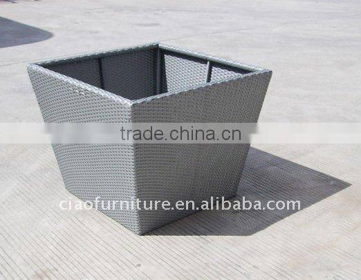 garden big flower pot 006 aluminum frame plant pot
