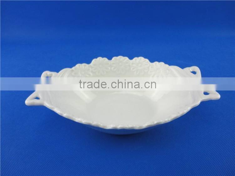 600ml cheap white large ceramic mixing bowls customized