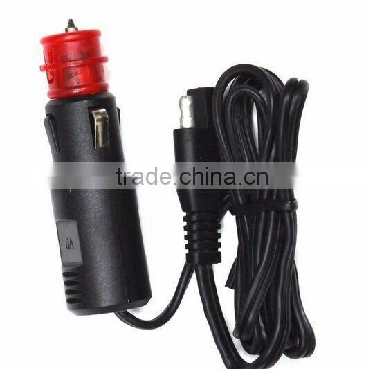 Euro big power car charger 12v to 24V 300W car charger for automobile and motorcycle with SAE connecter pig tails