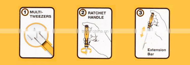 31pcs tool sets precision ratacht chrome vanadium screwdriver set